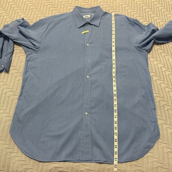 Brioni blue button down size 17.5 - Picture 7 of 8